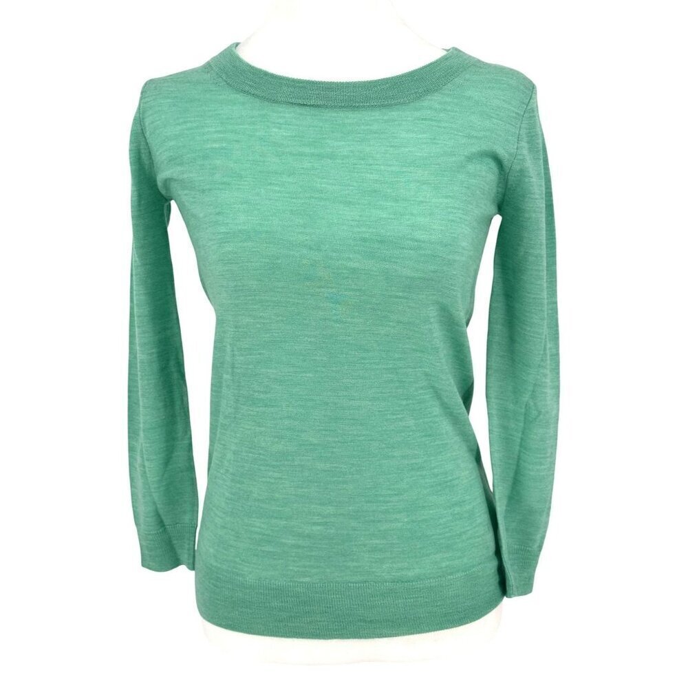 J. Crew 100% Merino Wool Crewneck Iconic Tippi Sweater - Size XXS ✨ preppy NWT